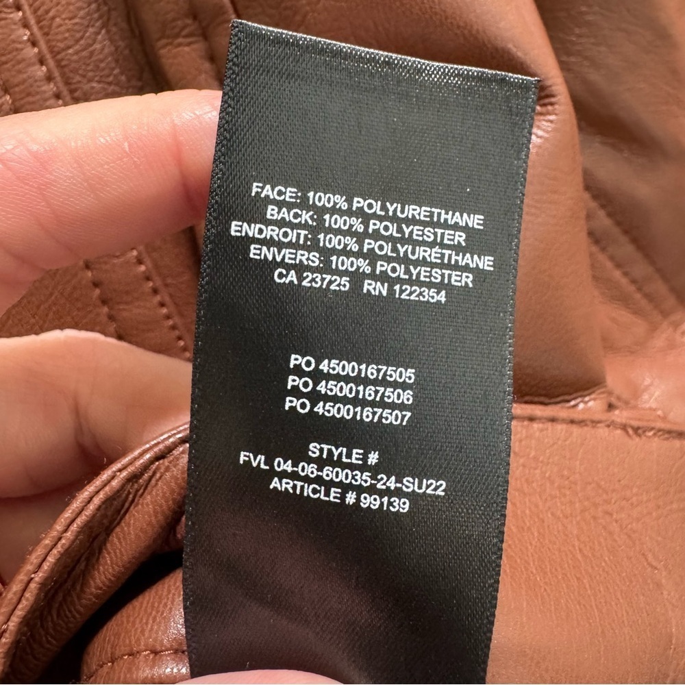 Wilfred Melina Faux Leather Brown Pants - Picture 8 of 8